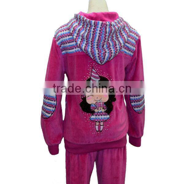 2016 hot high quality fashion cheap velour tracksuits wholesale