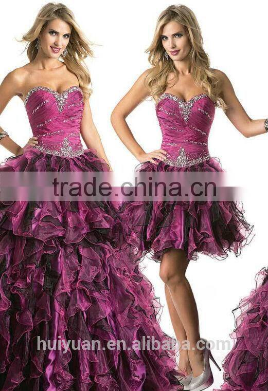 orangza V-neck Latest Design Formal Evening Gown