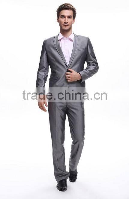 silver latest design coat pant men suit