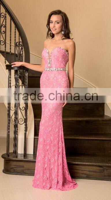 long lace formal evening sleeveless dress prom patterns