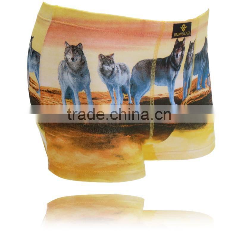 2016 New Fashion Men Brand of Superior Quality Underwear Cotton Print Classic Male Boxer