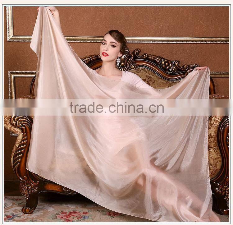 best-selling chinese solid white blue purple pink pure 100% silk long scarf