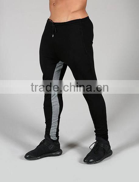 100% cotton mens fleece pants with drawstring mens sports pants