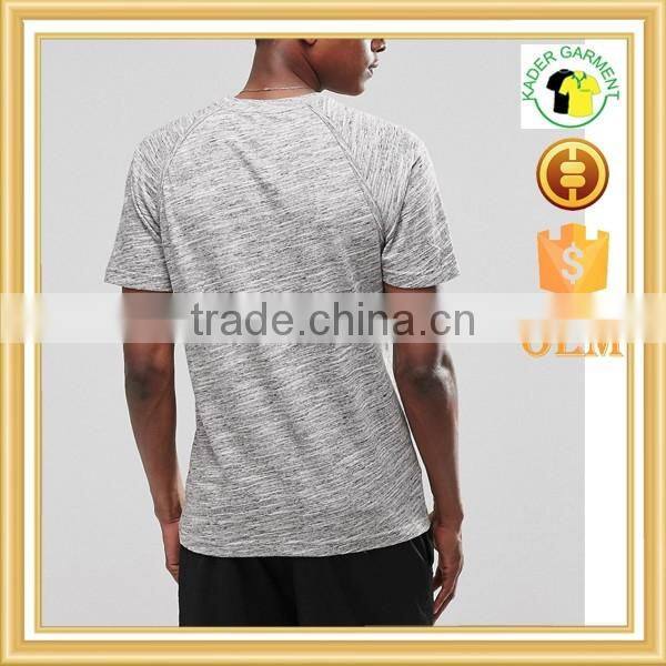 raglan t shirt plain blank slub t-shirts mens gym t shirts custom