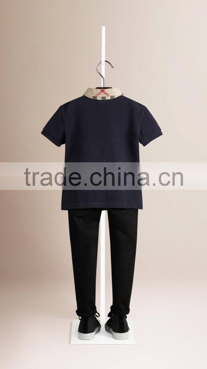 2016 latest fashion high quality 100% cotton kids polo shirts wholesale t shirt