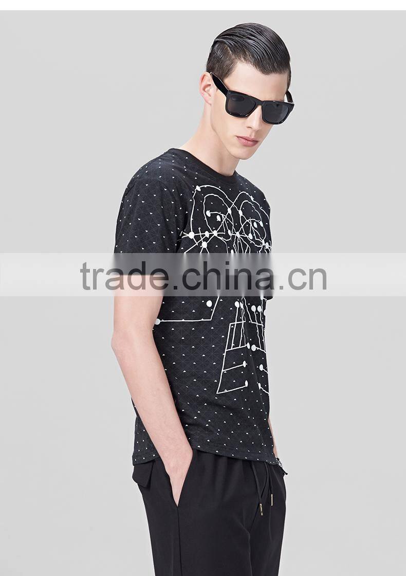 2017 Summer new design custom gym street wear t shirt printed