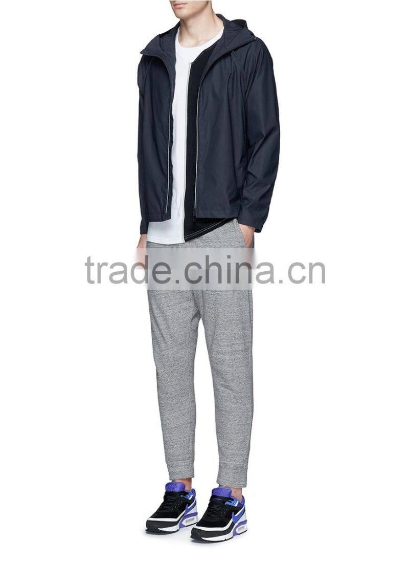 black and white contrast color t shirt two color t shirt with reflective thread