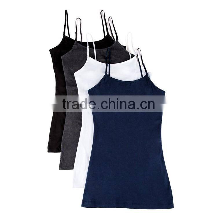 Fashion Designer Custom Women Wholesale Seamless Plain White Tank Top