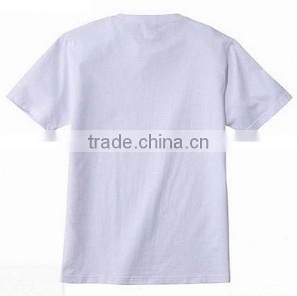 100% cotton blue collar white wholesale graphic t-shirts