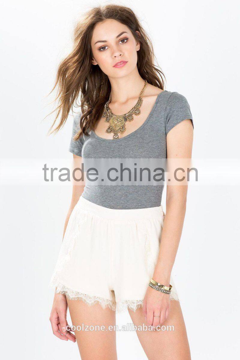 Hot high-waist shorts women summer outfit crochet shorts