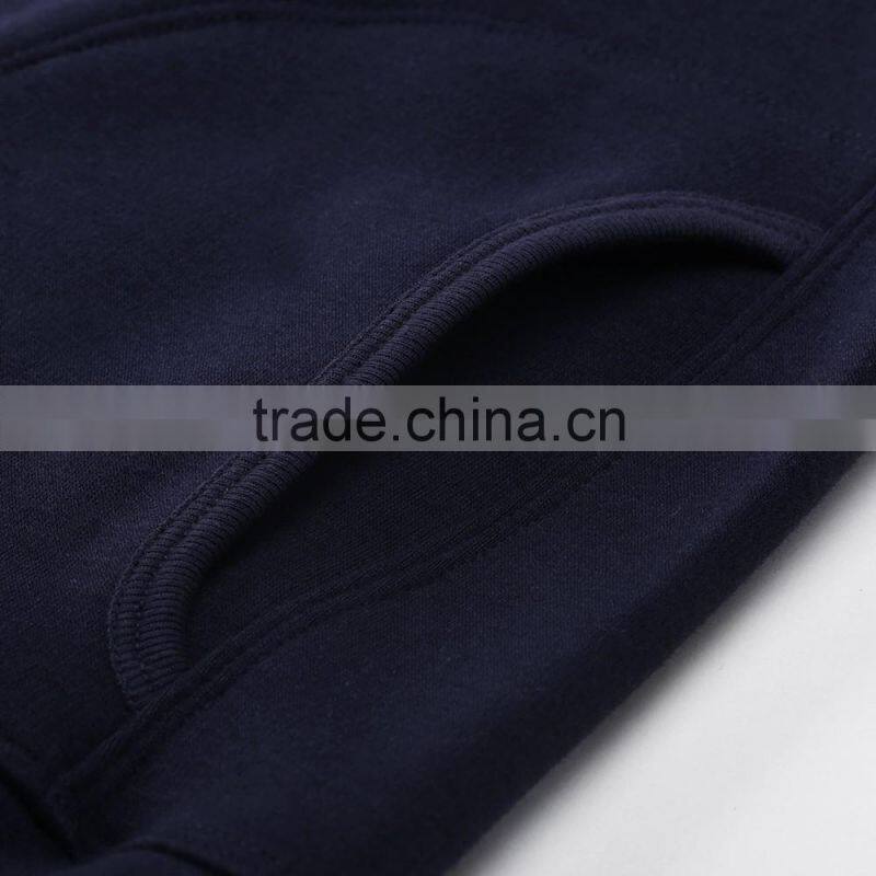 super soft heavy thick navy fleece hoodies for men guangzhou clothing factory