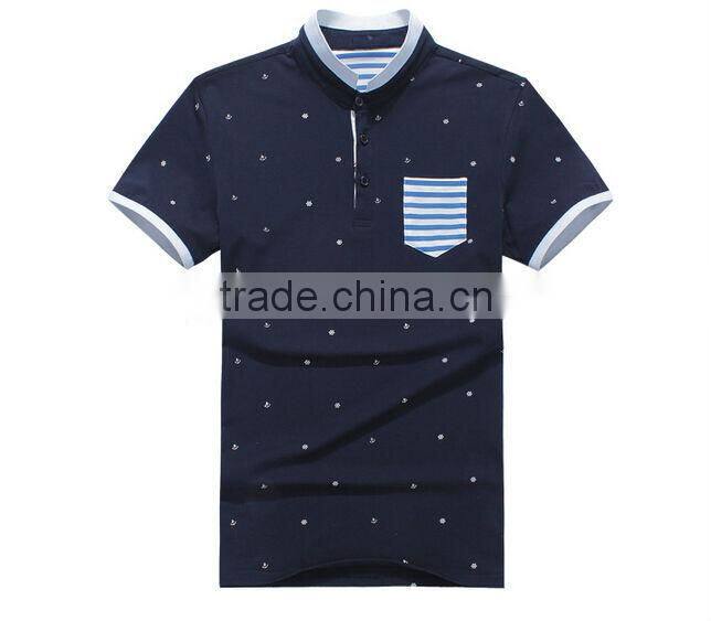 hot sale cheap high quality short sleeve custom printed POLO shirt with pocket