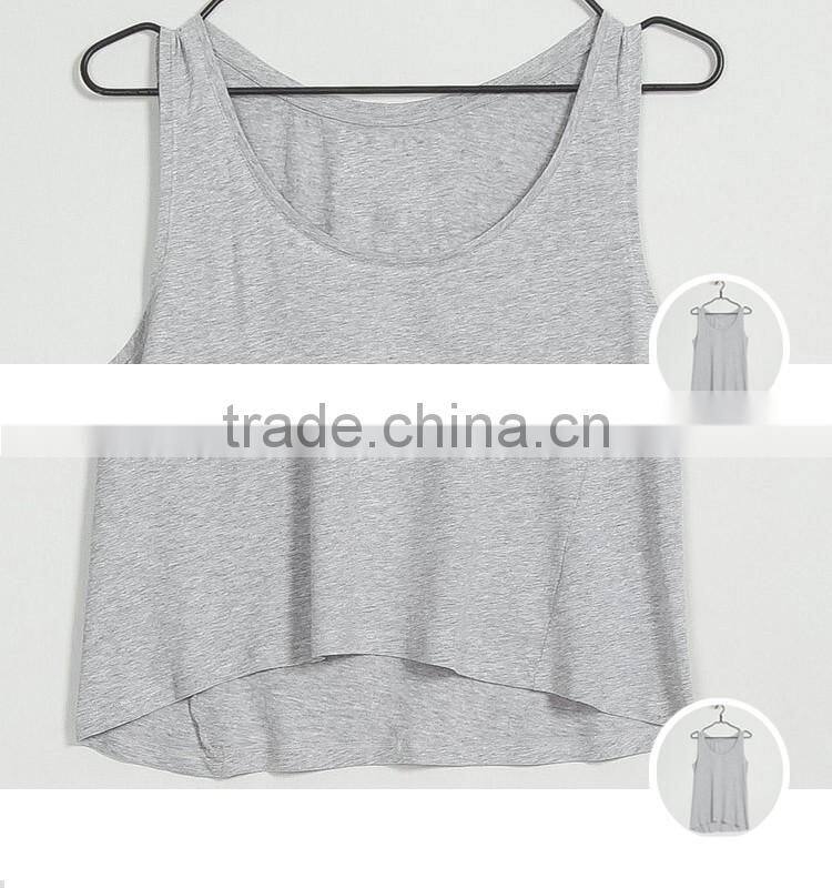 Hot sale cheap blank women gym singlet guangzhou supplier