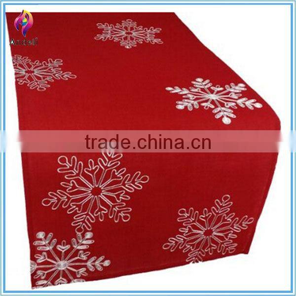 Home Fashions red christmas table runner,felt table runner,Christmas Table Runner with Snowflakes