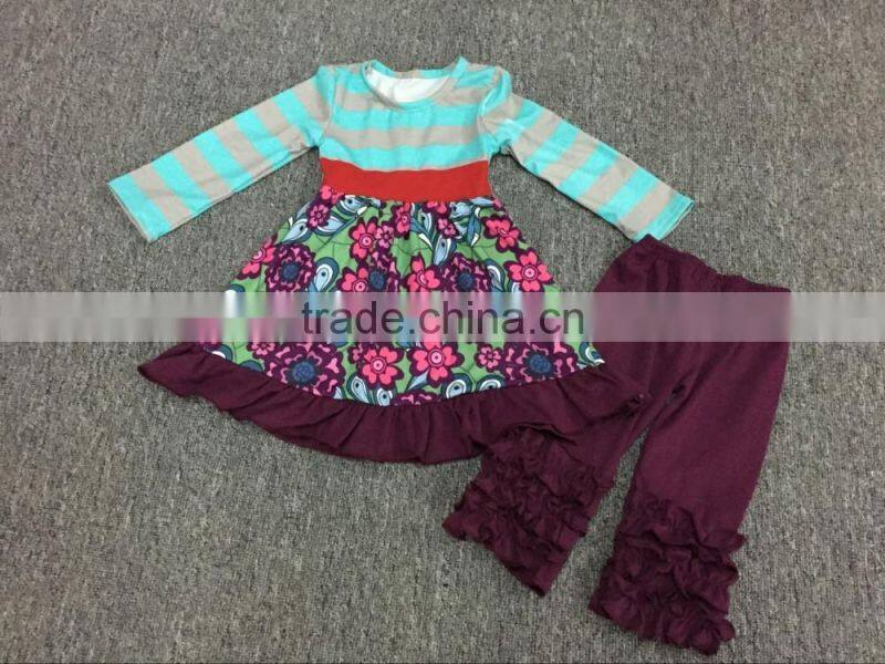 Cheap boutique girls colorful egg dress top shorts clothes set girls kids baby easter clothes