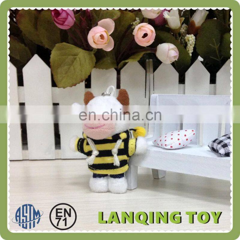 Pink Rabbit Mini Stuffed Animal Wholesale Cheap Custom Keychains For Girls