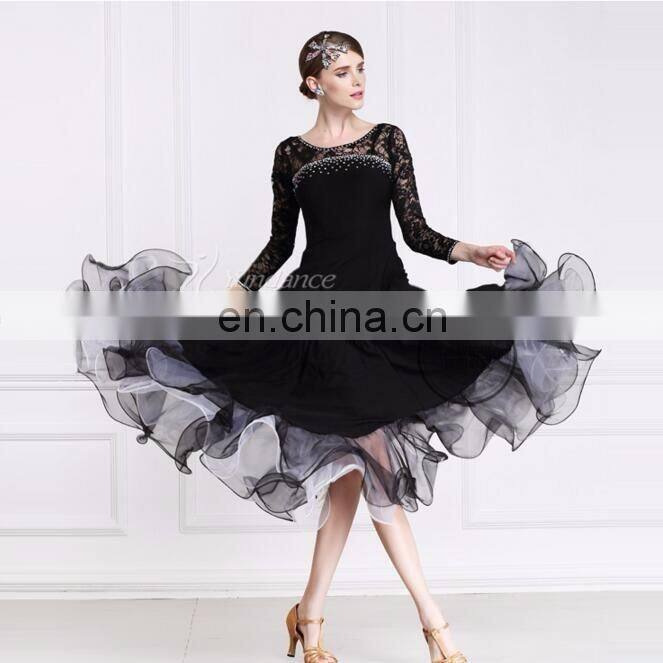 long ballroom practice dancewear dress M-108