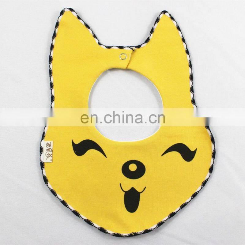 Hot selling soft baby bibi cotton wholesale cartoon baby bandana drool bib