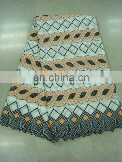 swiss embroidery cotton lace(A-41-1)