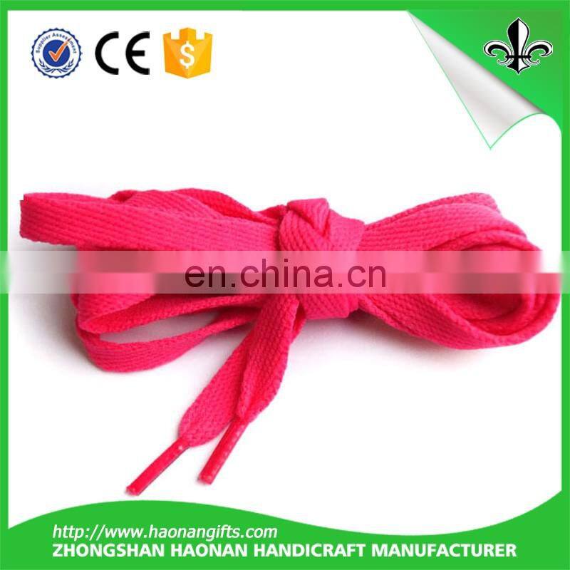Hot selling custom logo fashion sport shoelaces for wholesale