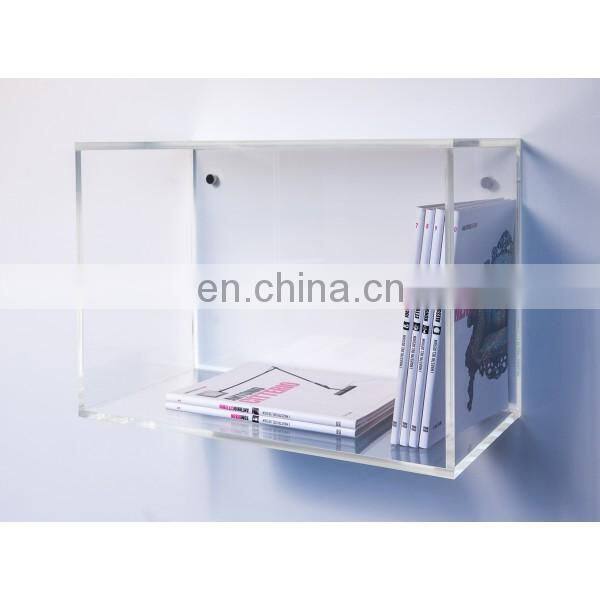 wall mounted clear plexiglass book holder lucite book shelf