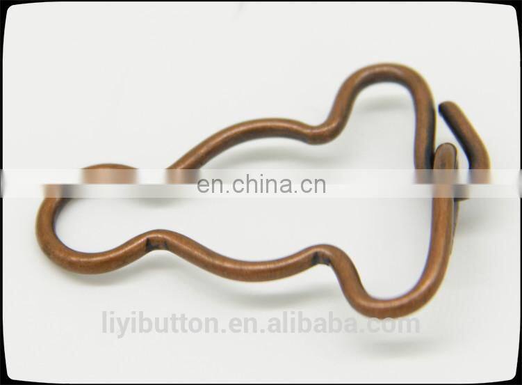 customized brass belt buckle for decoration, garment buckle