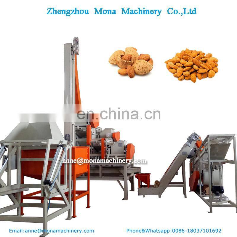 automatic almond  full sets shelling production line