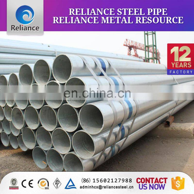Low and middle pressure fluid pipeline used welded zinc coated galvanized pipe