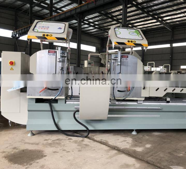 CNC double mitre cut off saw for aluminium door and window frames