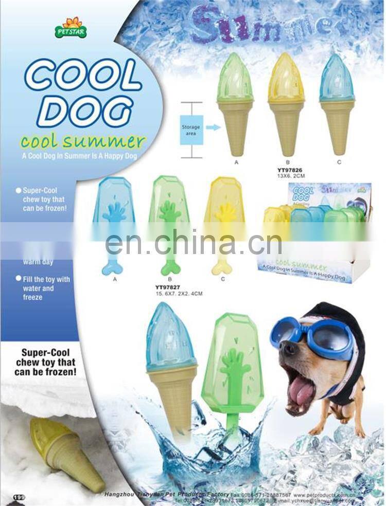 Super cool chew toy can be frozen for dog in summer