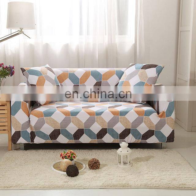 Stretch Sectional Sofa Cover 3 PCS Polyester Spandex Printed Sofa Slipcovers Furniture l shape Couch Cover Protector