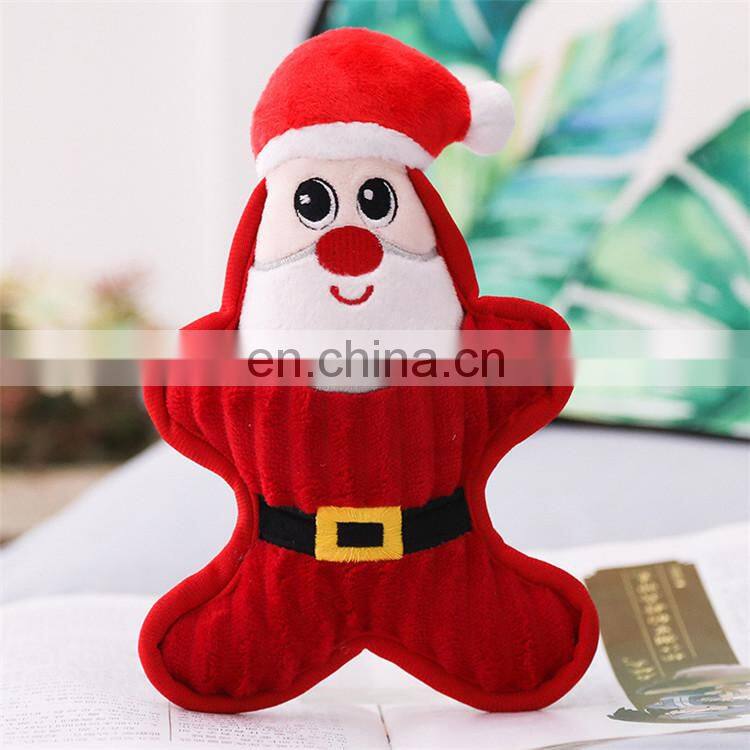 New arrival squeaky Santa Claus pet christmas plush dog toy