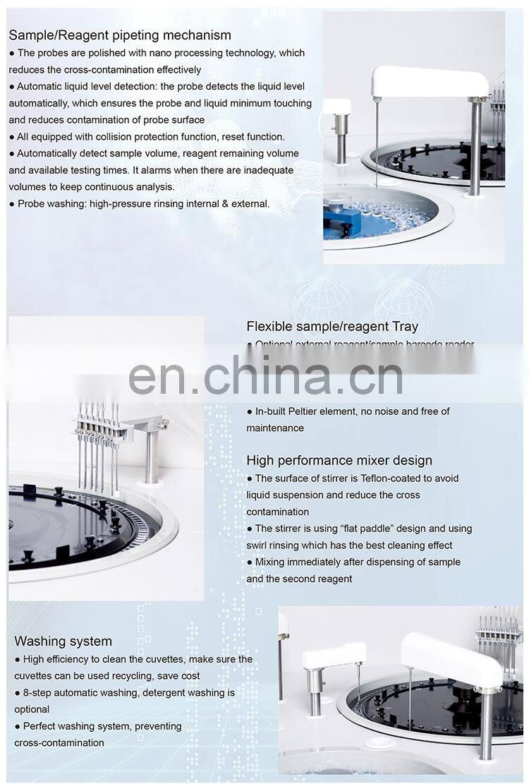 Hot sale fully automatic clinical chemistry Analyzer for blood