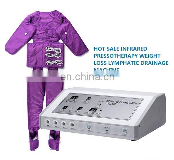 2018 Hot sale pressotherapy air pressure massage linfrared lymphatic drainage body slimming detoxin machine
