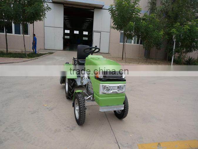 2015 NEW DESIGN with plow and attractive price farm machinery mini tractor 12 hp