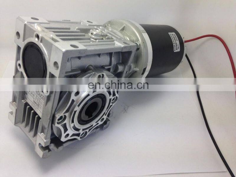 80ZYT01 DC MOTOR 24v 3200rpm, 200w + WORM GEARBOX 1:100