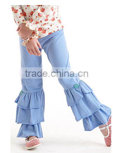 2014 New design Lace ruffle pants Girls Jeans Ruffle childrens boutique clothing