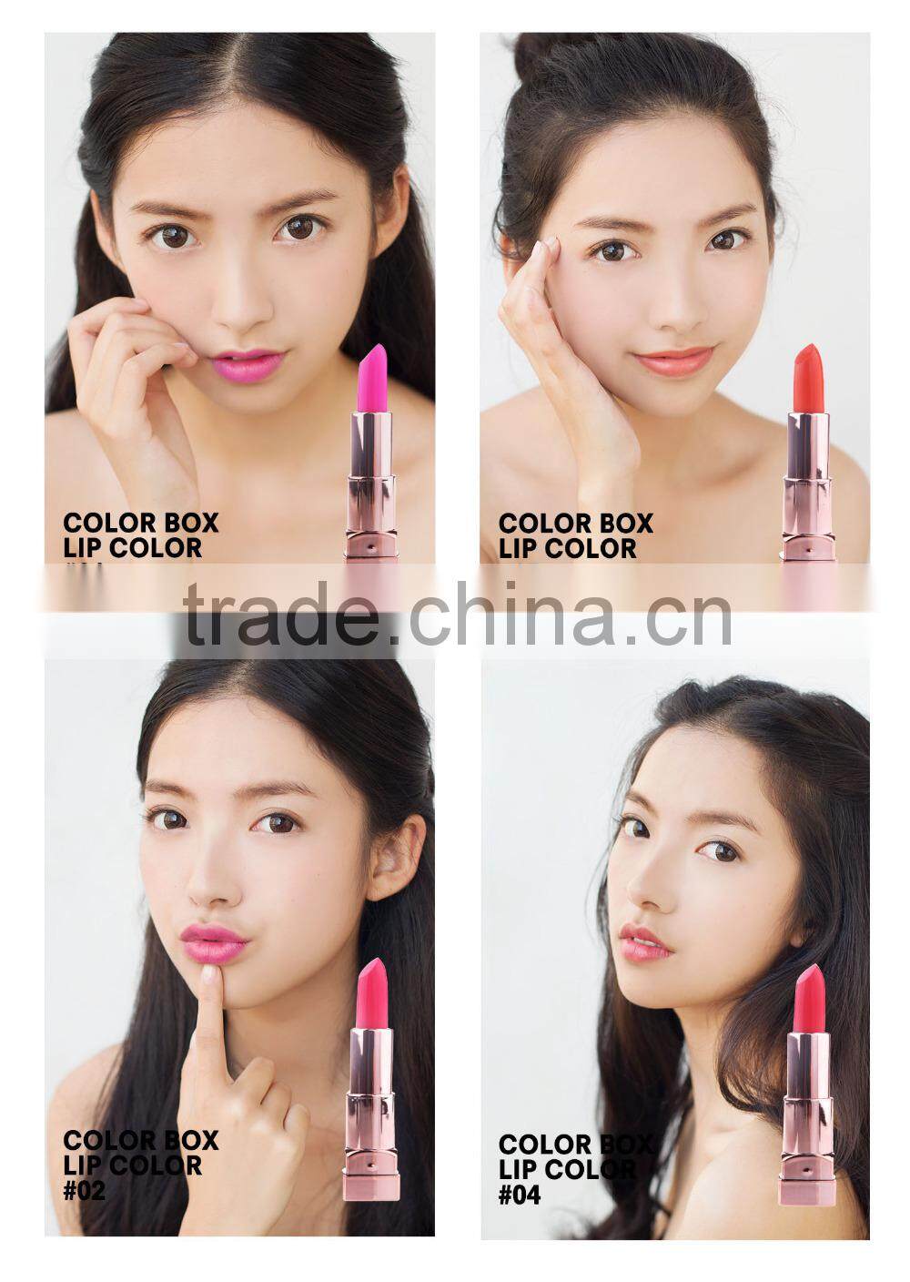 Good quality matte waterproof lipstick cosmetic packaging lipstick plastic lipstick tube