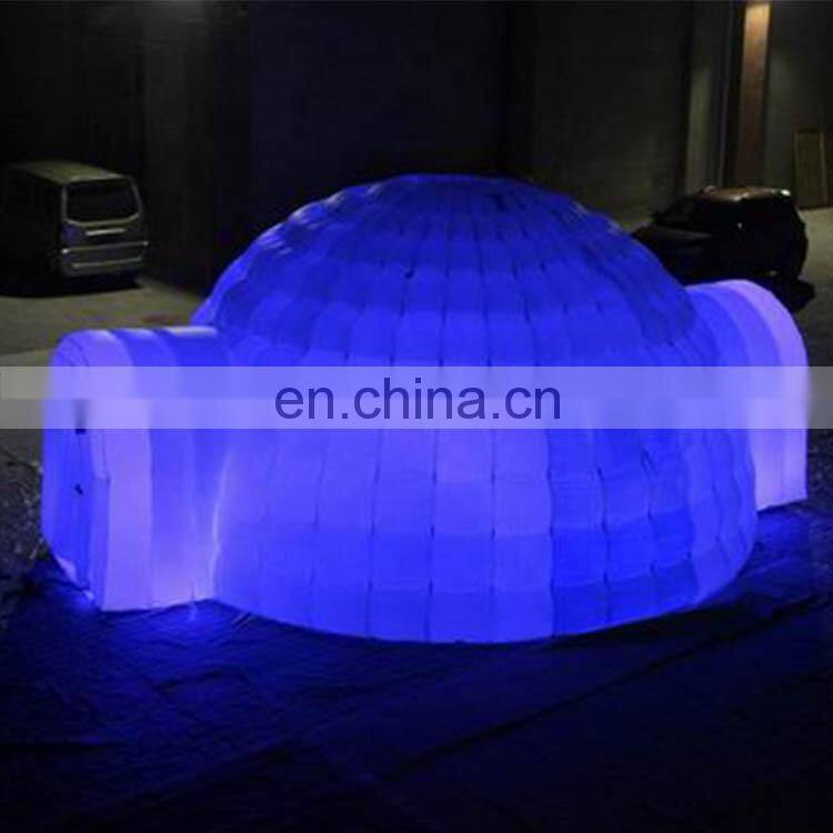 Best Quality  inflatable party dome/ cheap LED inflatable igloo dome tent for sale