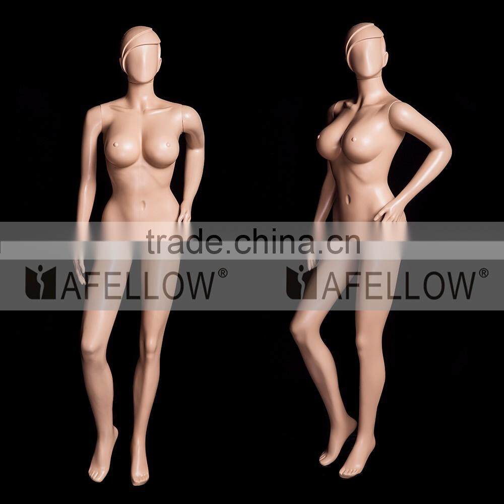 Big chest female mannequin, Plastic Environmental Protection Woman Mannequin,Abstract Manikin, Cheap Model M009-XFF01