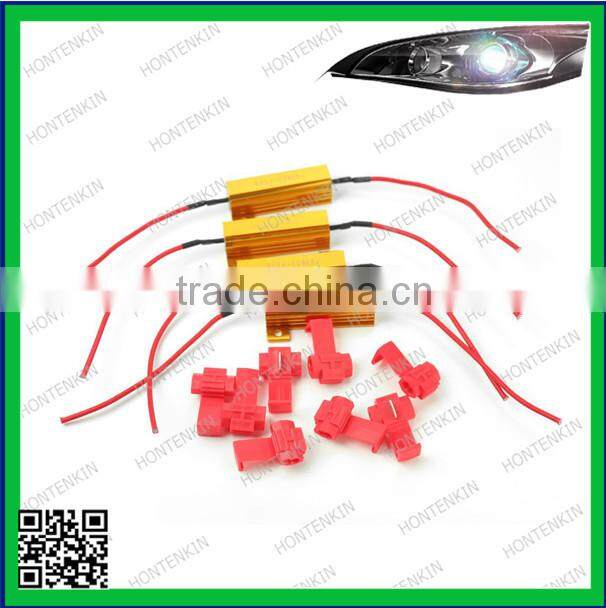 25W 6Ohm LED Load Resistors for LED License Plate Lights or LED Turn Signal Lights or DRL 25W 6Ohm LED Load Resistors