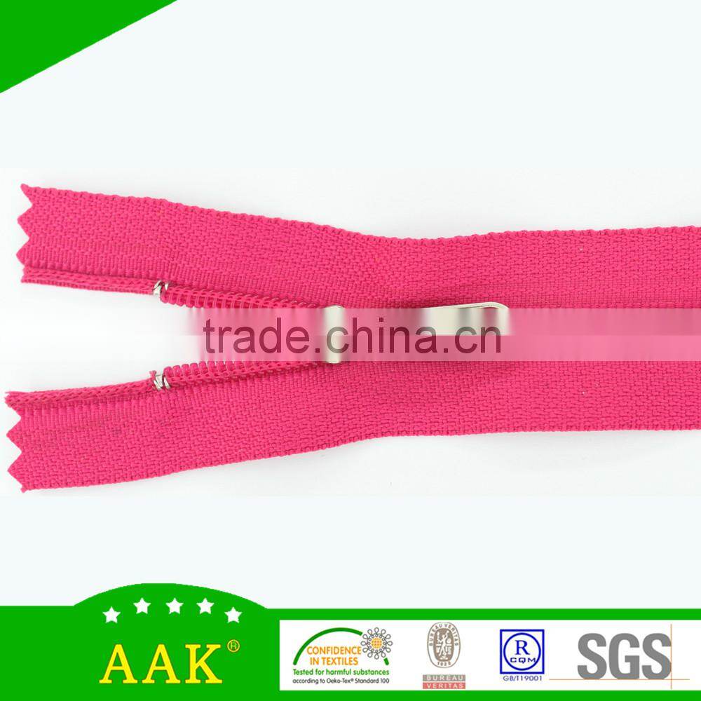 Customized puller 4# nylon long tab puller close end luggage zipper