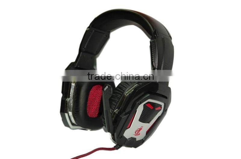 2016 newest led light 7.1 sound professional gaming headset for ps4/computer/tablet/laptop