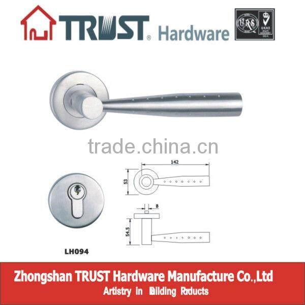 LH094:Trust Stainless Steel Solid Lever Handle with Escutcheon