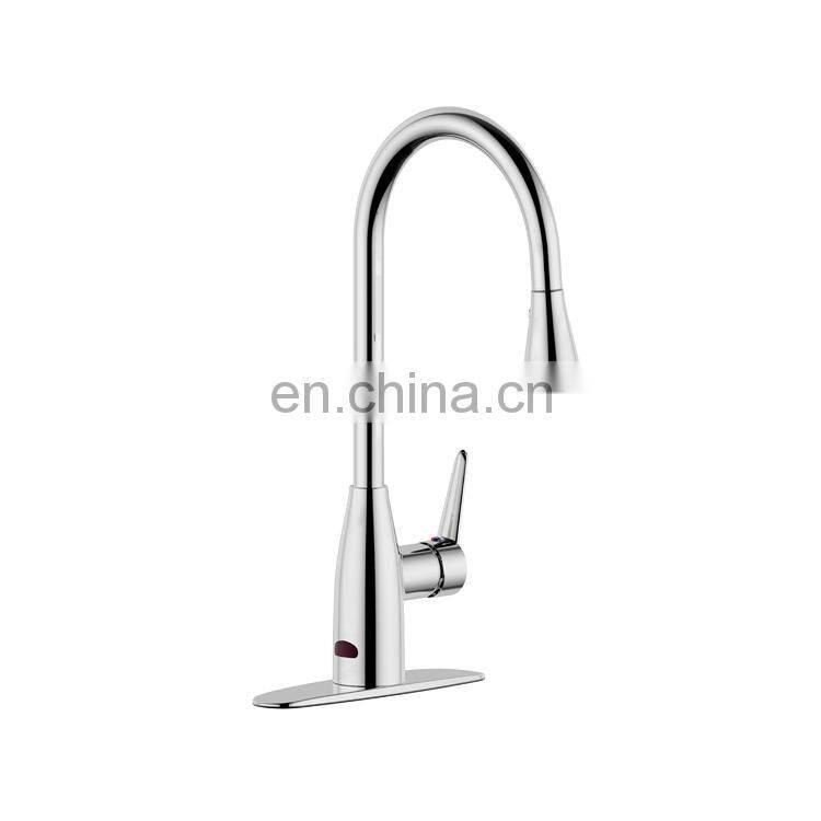 China GIBO touchless gold matt black brass stainless steel touch sensor pull out kitchen sink tap faucets