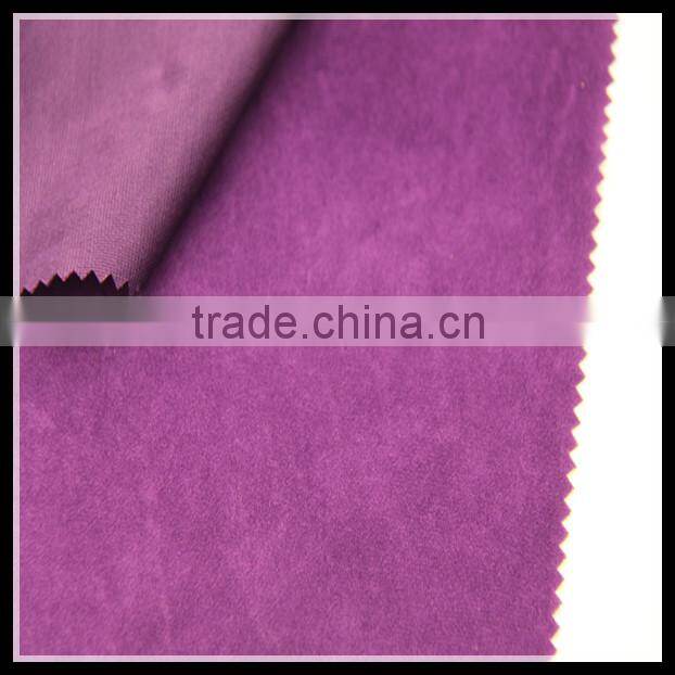 100% Polyester Weft Knitted Single Side Spandex Suede Fabric High Quality Spandex Suede Fabric