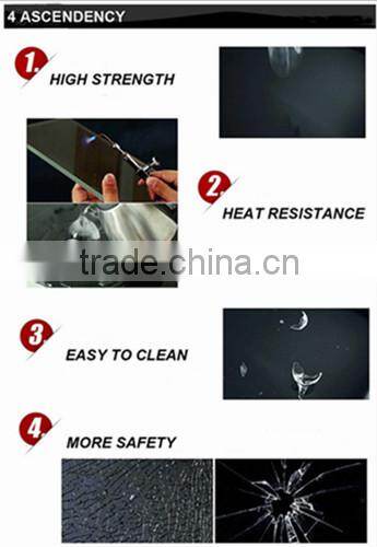 modern american furnitue tempered glass and chrome leg glass dining table