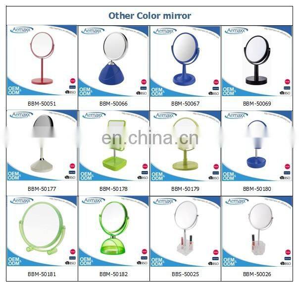 Aemaxx bathroom wall mounted metal square double side makeup mirror