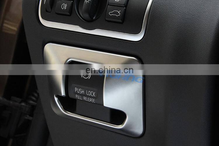 Chrome Electronic Handbrake Cover Trim Sticker For VOLVO XC60 V60 S60 S80 Accessories Car Styling