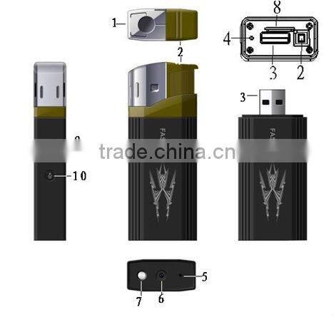 For men and women!! vogue and multi-function lighter with hidden camera